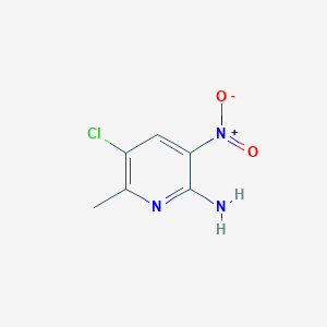 molecular formula C6H6ClN3O2 B112793 5-Chloro-6-methyl-3-nitropyridin-2-amine CAS No. 56960-82-8