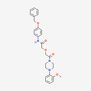 N-[4-(benzyloxy)phenyl]-2-{2-[4-(2-methoxyphenyl)piperazin-1-yl]-2-oxoethoxy}acetamide