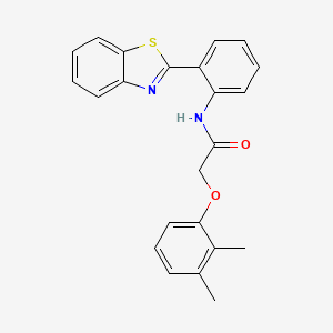 molecular formula C23H20N2O2S B11279328 N-[2-(1,3-benzothiazol-2-yl)phenyl]-2-(2,3-dimethylphenoxy)acetamide 