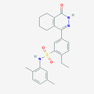 N-(2,5-dimethylphenyl)-2-ethyl-5-(4-oxo-3,4,5,6,7,8-hexahydrophthalazin-1-yl)benzenesulfonamide