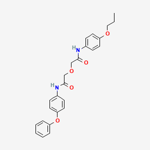 2-{2-oxo-2-[(4-phenoxyphenyl)amino]ethoxy}-N-(4-propoxyphenyl)acetamide