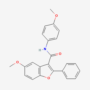 5-methoxy-N-(4-methoxyphenyl)-2-phenyl-1-benzofuran-3-carboxamide