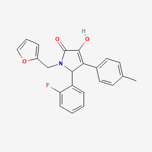 5-(2-fluorophenyl)-1-(furan-2-ylmethyl)-3-hydroxy-4-(4-methylphenyl)-1,5-dihydro-2H-pyrrol-2-one