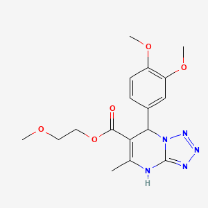 2-Methoxyethyl 7-(3,4-dimethoxyphenyl)-5-methyl-4,7-dihydrotetrazolo[1,5-a]pyrimidine-6-carboxylate