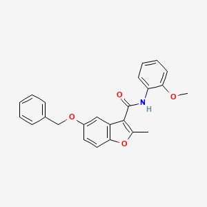 5-(benzyloxy)-N-(2-methoxyphenyl)-2-methyl-1-benzofuran-3-carboxamide