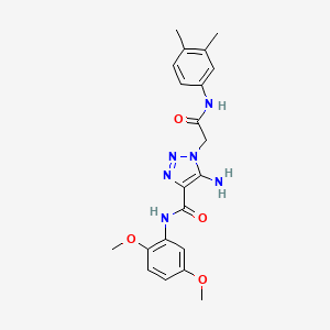 5-amino-N-(2,5-dimethoxyphenyl)-1-{2-[(3,4-dimethylphenyl)amino]-2-oxoethyl}-1H-1,2,3-triazole-4-carboxamide