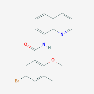 5-bromo-2-methoxy-3-methyl-N-quinolin-8-ylbenzamide