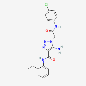 5-amino-1-{2-[(4-chlorophenyl)amino]-2-oxoethyl}-N-(2-ethylphenyl)-1H-1,2,3-triazole-4-carboxamide