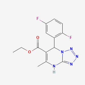 Ethyl 7-(2,5-difluorophenyl)-5-methyl-4,7-dihydrotetrazolo[1,5-a]pyrimidine-6-carboxylate