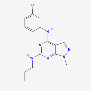 N~4~-(3-chlorophenyl)-1-methyl-N~6~-propyl-1H-pyrazolo[3,4-d]pyrimidine-4,6-diamine