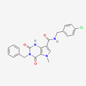 3-benzyl-N-(4-chlorobenzyl)-5-methyl-2,4-dioxo-2,3,4,5-tetrahydro-1H-pyrrolo[3,2-d]pyrimidine-7-carboxamide