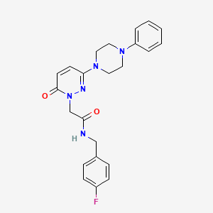 N-(4-fluorobenzyl)-2-[6-oxo-3-(4-phenylpiperazin-1-yl)pyridazin-1(6H)-yl]acetamide