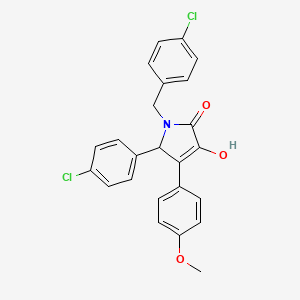 1-(4-chlorobenzyl)-5-(4-chlorophenyl)-3-hydroxy-4-(4-methoxyphenyl)-1,5-dihydro-2H-pyrrol-2-one