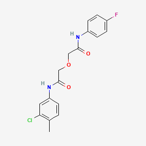 2-{2-[(3-chloro-4-methylphenyl)amino]-2-oxoethoxy}-N-(4-fluorophenyl)acetamide