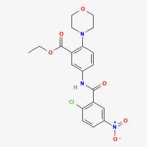 Ethyl 5-(2-chloro-5-nitrobenzamido)-2-(morpholin-4-YL)benzoate