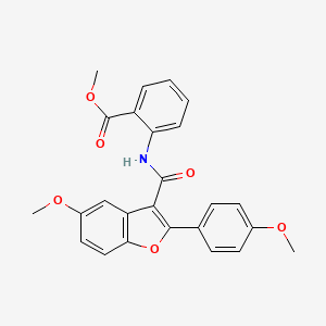 Methyl 2-({[5-methoxy-2-(4-methoxyphenyl)-1-benzofuran-3-yl]carbonyl}amino)benzoate