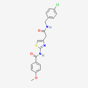 N-(4-(2-((4-chlorobenzyl)amino)-2-oxoethyl)thiazol-2-yl)-4-methoxybenzamide