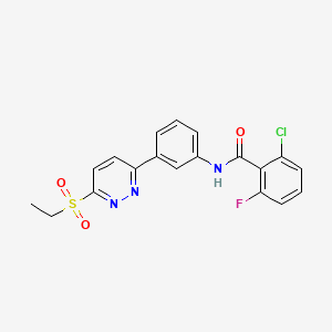 2-chloro-N-(3-(6-(ethylsulfonyl)pyridazin-3-yl)phenyl)-6-fluorobenzamide