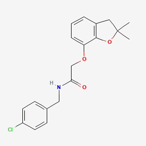 N-(4-chlorobenzyl)-2-((2,2-dimethyl-2,3-dihydrobenzofuran-7-yl)oxy)acetamide