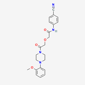 N-(4-cyanophenyl)-2-{2-[4-(2-methoxyphenyl)piperazin-1-yl]-2-oxoethoxy}acetamide