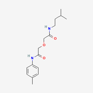 2-{2-[(3-methylbutyl)amino]-2-oxoethoxy}-N-(4-methylphenyl)acetamide