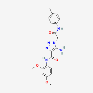 5-amino-N-(2,4-dimethoxyphenyl)-1-{2-[(4-methylphenyl)amino]-2-oxoethyl}-1H-1,2,3-triazole-4-carboxamide