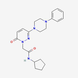 N-cyclopentyl-2-[6-oxo-3-(4-phenylpiperazin-1-yl)pyridazin-1(6H)-yl]acetamide