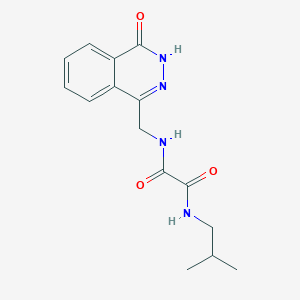 molecular formula C15H18N4O3 B11279989 N1-isobutyl-N2-((4-oxo-3,4-dihydrophthalazin-1-yl)methyl)oxalamide 