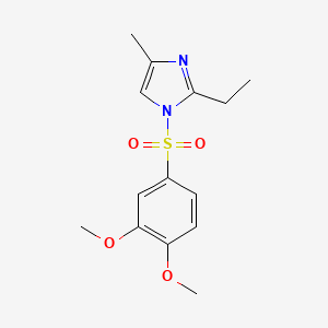 1-[(3,4-dimethoxyphenyl)sulfonyl]-2-ethyl-4-methyl-1H-imidazole