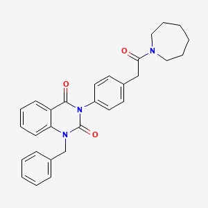 3-(4-(2-(azepan-1-yl)-2-oxoethyl)phenyl)-1-benzylquinazoline-2,4(1H,3H)-dione