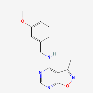 N-(3-methoxybenzyl)-3-methylisoxazolo[5,4-d]pyrimidin-4-amine