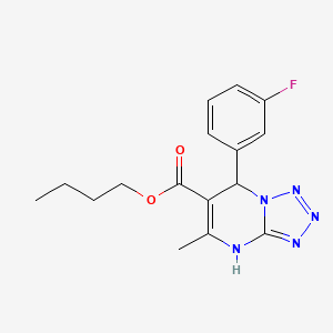 Butyl 7-(3-fluorophenyl)-5-methyl-4,7-dihydrotetrazolo[1,5-a]pyrimidine-6-carboxylate