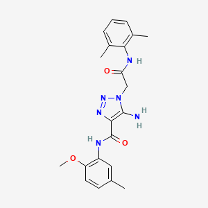 5-amino-1-{2-[(2,6-dimethylphenyl)amino]-2-oxoethyl}-N-(2-methoxy-5-methylphenyl)-1H-1,2,3-triazole-4-carboxamide