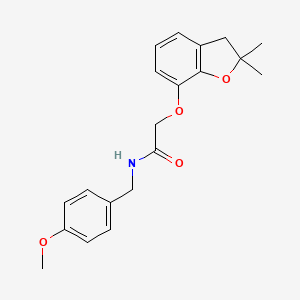 2-((2,2-dimethyl-2,3-dihydrobenzofuran-7-yl)oxy)-N-(4-methoxybenzyl)acetamide