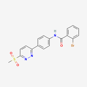 2-bromo-N-(4-(6-(methylsulfonyl)pyridazin-3-yl)phenyl)benzamide