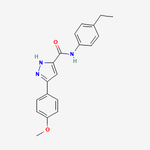 N-(4-ethylphenyl)-3-(4-methoxyphenyl)-1H-pyrazole-5-carboxamide