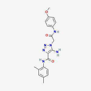 5-amino-N-(2,4-dimethylphenyl)-1-{2-[(4-methoxyphenyl)amino]-2-oxoethyl}-1H-1,2,3-triazole-4-carboxamide