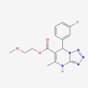 2-Methoxyethyl 7-(3-fluorophenyl)-5-methyl-4,7-dihydrotetrazolo[1,5-a]pyrimidine-6-carboxylate