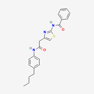 N-(4-(2-((4-butylphenyl)amino)-2-oxoethyl)thiazol-2-yl)benzamide