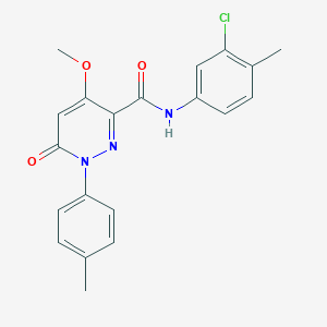 N-(3-chloro-4-methylphenyl)-4-methoxy-1-(4-methylphenyl)-6-oxo-1,6-dihydropyridazine-3-carboxamide