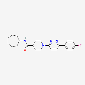 N-cycloheptyl-1-[6-(4-fluorophenyl)pyridazin-3-yl]piperidine-4-carboxamide