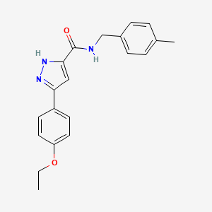 5-(4-ethoxyphenyl)-N-(4-methylbenzyl)-1H-pyrazole-3-carboxamide