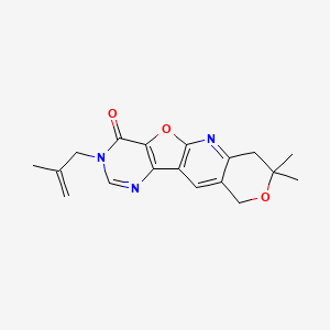 5,5-dimethyl-14-(2-methylprop-2-enyl)-6,17-dioxa-2,12,14-triazatetracyclo[8.7.0.03,8.011,16]heptadeca-1(10),2,8,11(16),12-pentaen-15-one