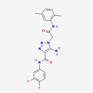 5-amino-N-(3,4-difluorophenyl)-1-{2-[(2,5-dimethylphenyl)amino]-2-oxoethyl}-1H-1,2,3-triazole-4-carboxamide