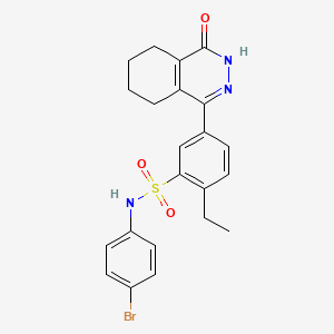 N-(4-bromophenyl)-2-ethyl-5-(4-oxo-3,4,5,6,7,8-hexahydrophthalazin-1-yl)benzenesulfonamide