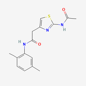 2-(2-acetamidothiazol-4-yl)-N-(2,5-dimethylphenyl)acetamide