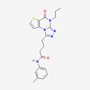 N-(3-methylphenyl)-4-(5-oxo-4-propyl-4,5-dihydrothieno[2,3-e][1,2,4]triazolo[4,3-a]pyrimidin-1-yl)butanamide