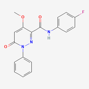 N-(4-fluorophenyl)-4-methoxy-6-oxo-1-phenyl-1,6-dihydropyridazine-3-carboxamide