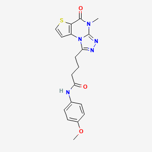 N-(4-methoxyphenyl)-4-(4-methyl-5-oxo-4,5-dihydrothieno[2,3-e][1,2,4]triazolo[4,3-a]pyrimidin-1-yl)butanamide