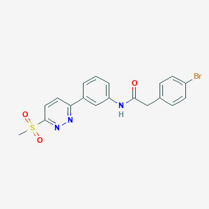 2-(4-bromophenyl)-N-(3-(6-(methylsulfonyl)pyridazin-3-yl)phenyl)acetamide